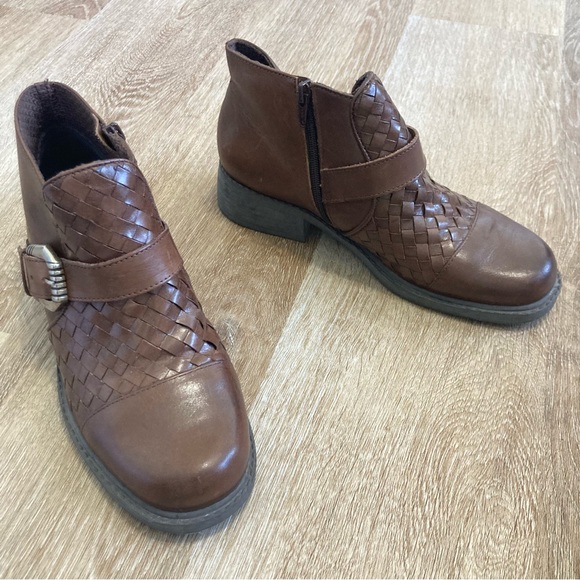 Romano Ridolfi women’s sz 5 leather brown Saddle ankle booties- vintage Brazil - Picture 2 of 10